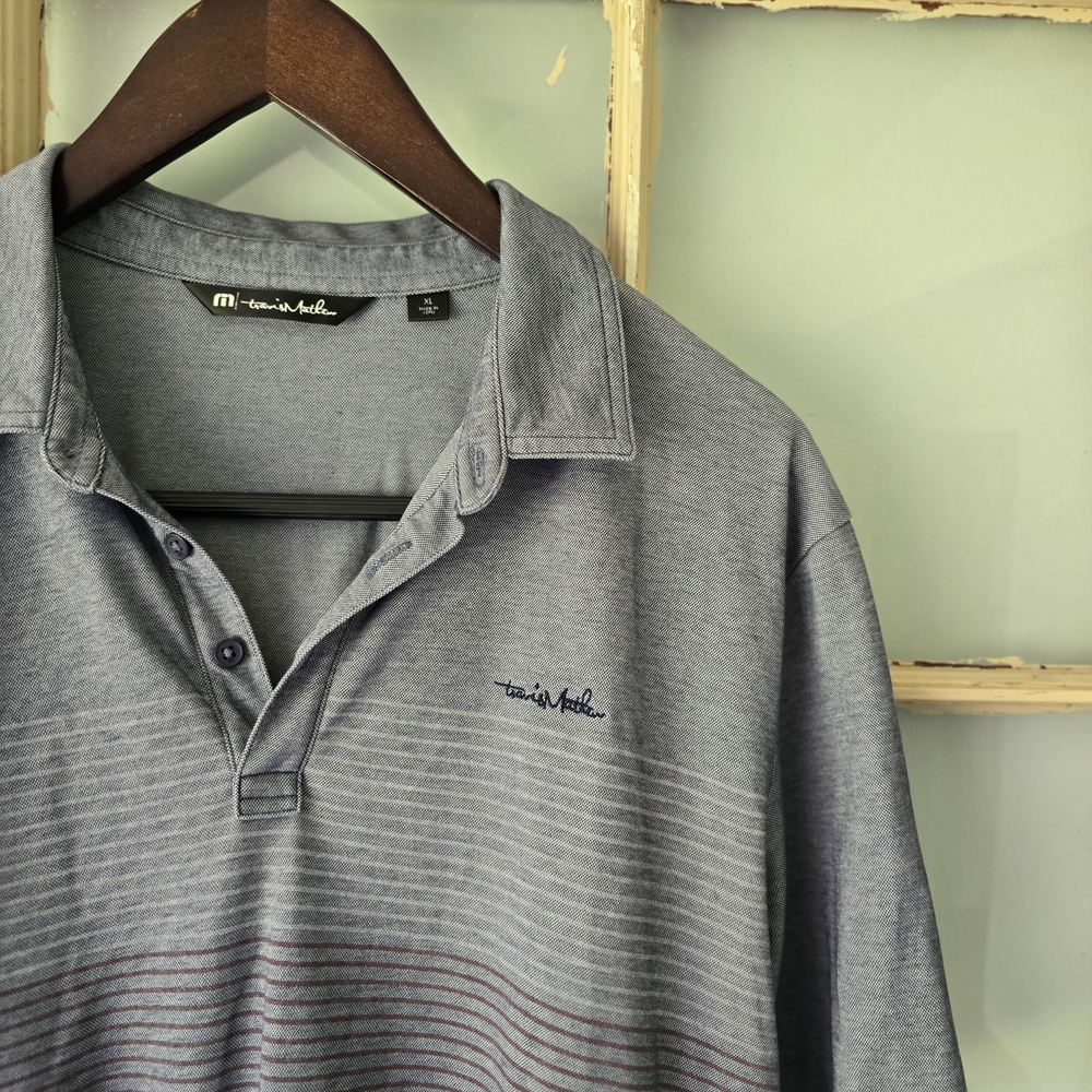 Travis Mathew Gray Polo Shirt